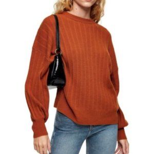 NEW TOPSHOP Drop Armhole Crew Sweater Size 12